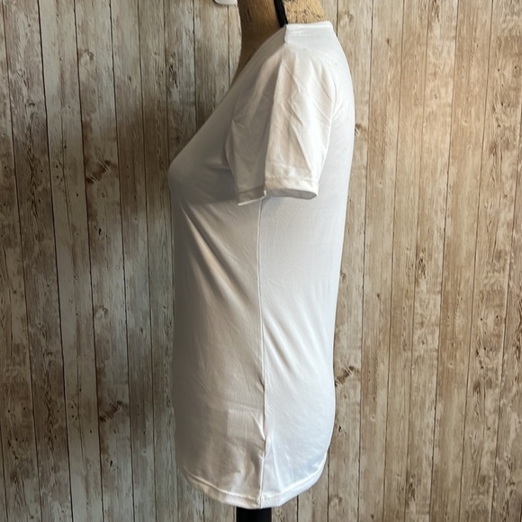 3/$15 ☮️ 💚 32 Degrees Women's Scoop-Neck White Tee - Picture 3 of 5